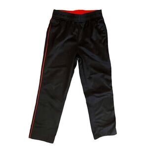 Athletic Works Black Red Unisex Kids Athletic Pants